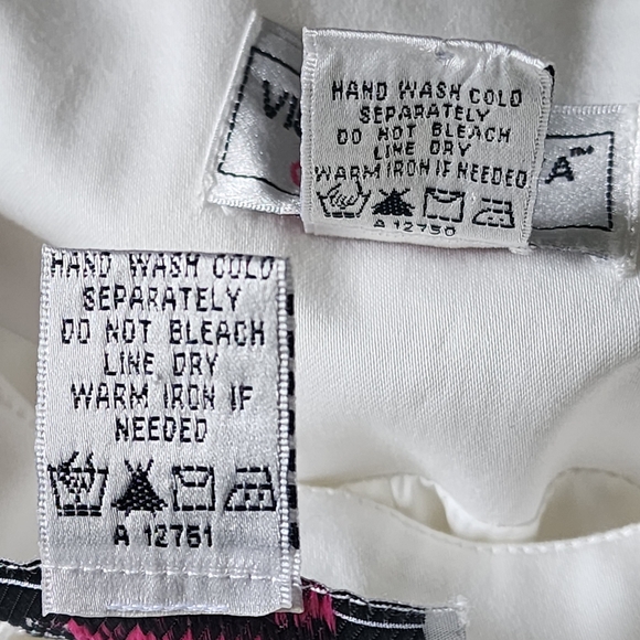 Victor Costa Occasion White with Red Flower Floral Design Jacket and Pant Suit - Picture 16 of 17